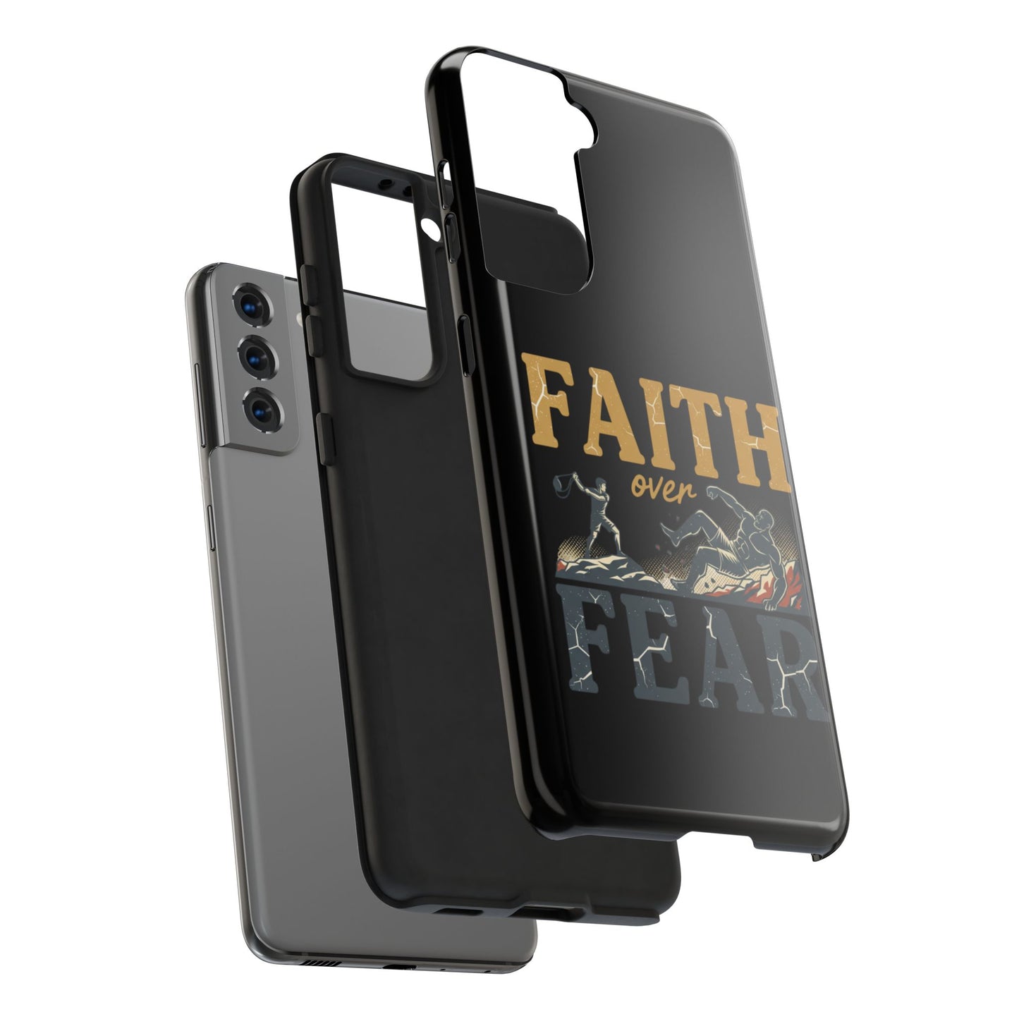 Faith Over Fear Tough Phone Case — Inspirational Christian Protective Phone Cover