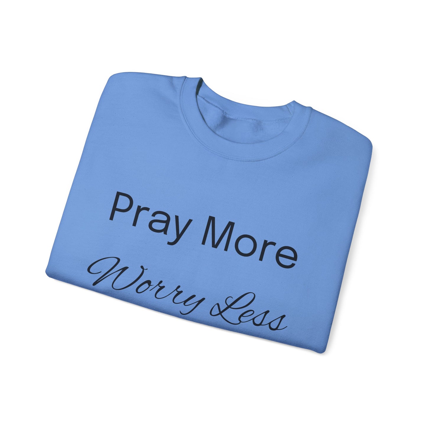 Pray More Light Colors Unisex Heavy Blend™ Crewneck Sweatshirt