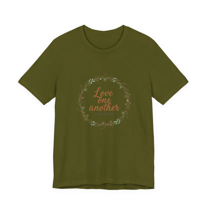 Love One Another Christian T-Shirt - Dark Colors