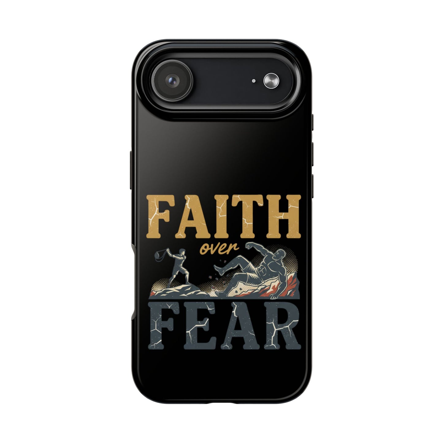 Faith Over Fear Tough Phone Case — Inspirational Christian Protective Phone Cover