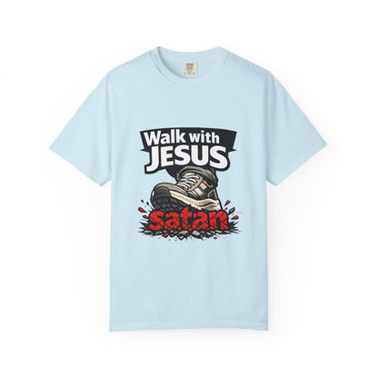Walk with Jesus sneaker graphic T-shirt | Christian faith tee