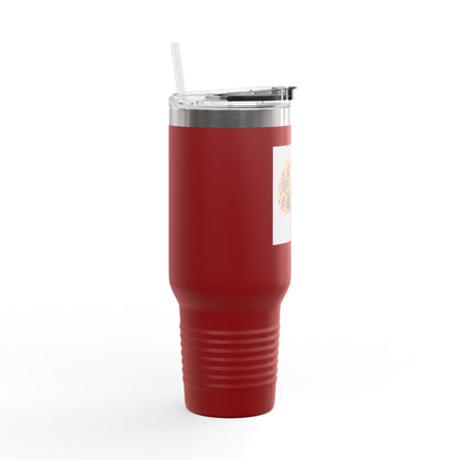 40oz Insulated Travel Mug — Faith Floral Design (Built on Faith)