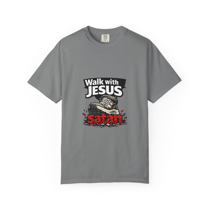 Walk with Jesus sneaker graphic T-shirt | Christian faith tee