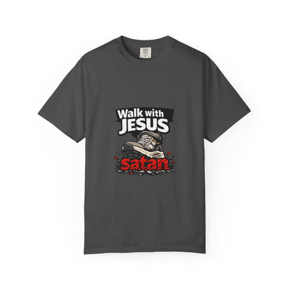 Walk with Jesus sneaker graphic T-shirt | Christian faith tee