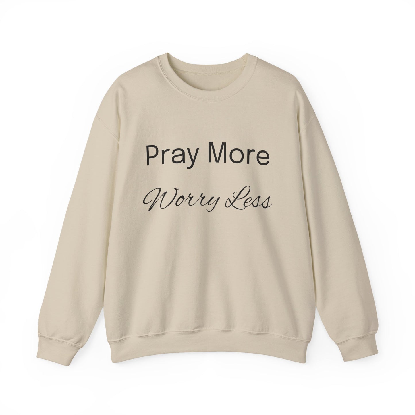 Pray More Light Colors Unisex Heavy Blend™ Crewneck Sweatshirt