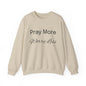 Pray More Light Colors Unisex Heavy Blend™ Crewneck Sweatshirt