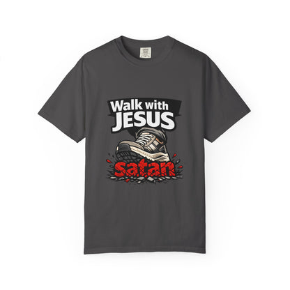 Walk with Jesus sneaker graphic T-shirt | Christian faith tee