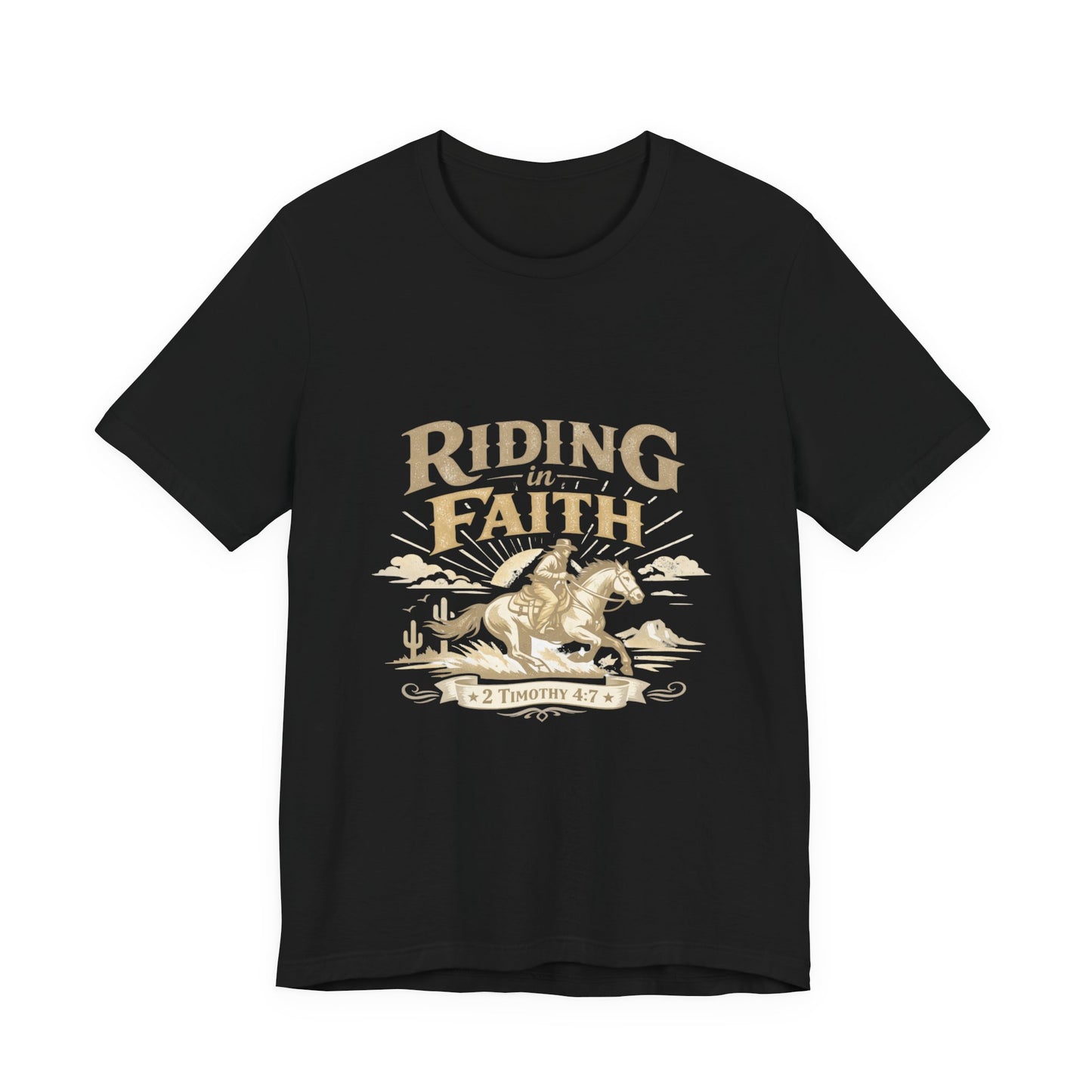 We walk by faith not by sight -  T-Shirt