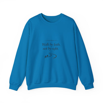 Walk in Faith Inspirational Unisex Heavy Blend™ Crewneck Sweatshirt