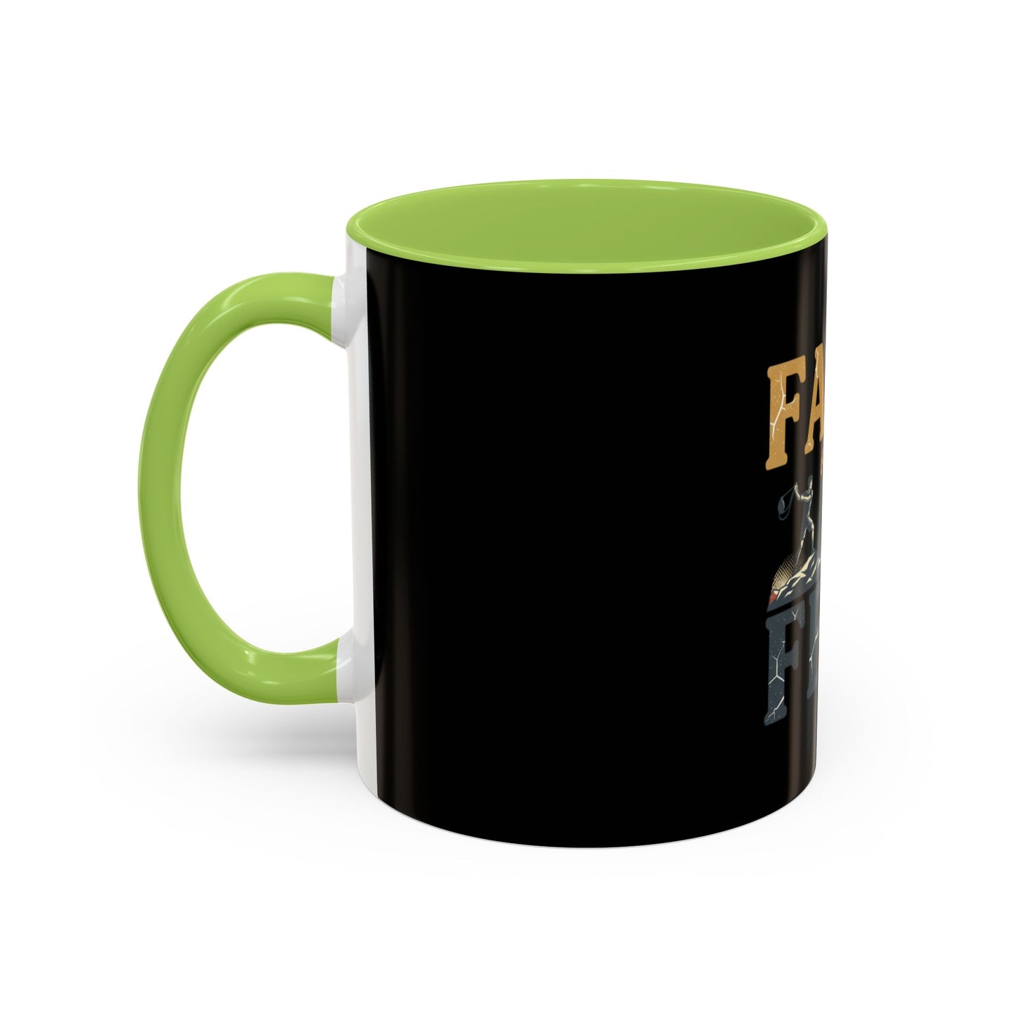 Faith Over Fear Black Coffee Mug — Inspirational Christian 11/15oz Accent Mug