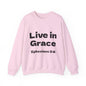 Live in Grace Inspirational Unisex Heavy Blend™ Crewneck Sweatshirt