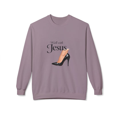 Walk with Jesus high heel graphic Sweatshirt | Christian faith design
