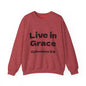 Live in Grace Inspirational Unisex Heavy Blend™ Crewneck Sweatshirt